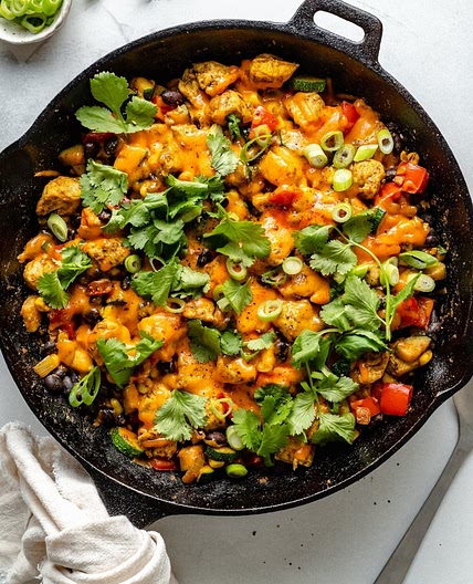 One Pan Sazon Skillet Chicken