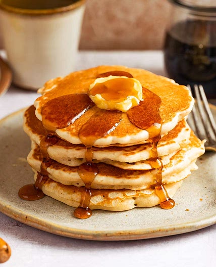 Fluffy Sourdough Pancakes