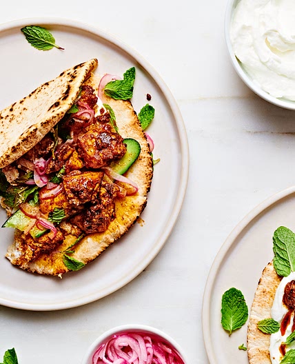 Shawarma Tofu Pita Wraps