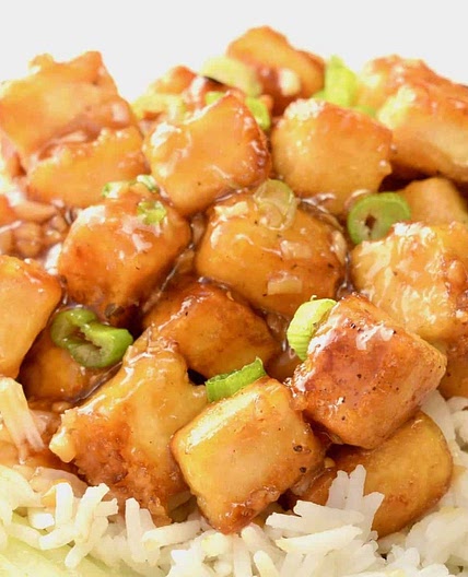 Sticky Lemon Tofu