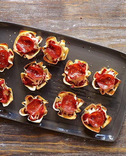 Pepperoni pizza snacks