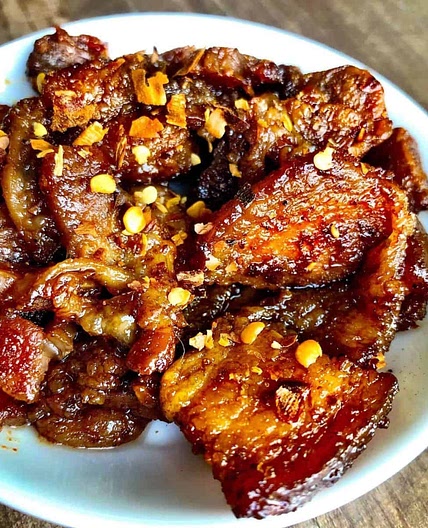 Sweet Spicy Keto Pork Belly