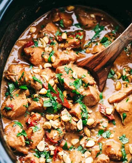 Slow Cooker Thai Peanut Chicken
