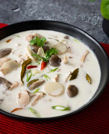 Authentic Tom Kha Gai (Thai coconut chicken soup)