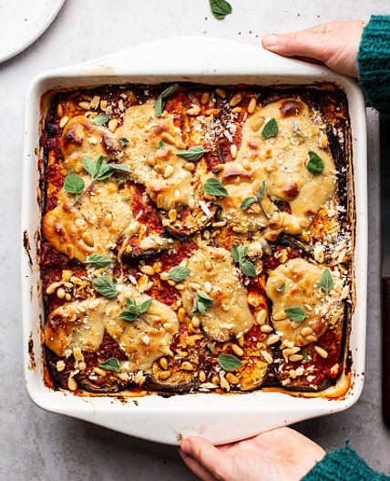Vegan eggplant parmigiana
