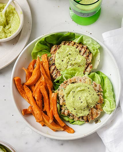 Spinach Avocado Chicken Burgers (Whole30, Paleo, AIP)
