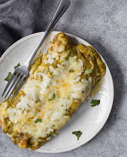 Vegetarian Enchiladas Verdes