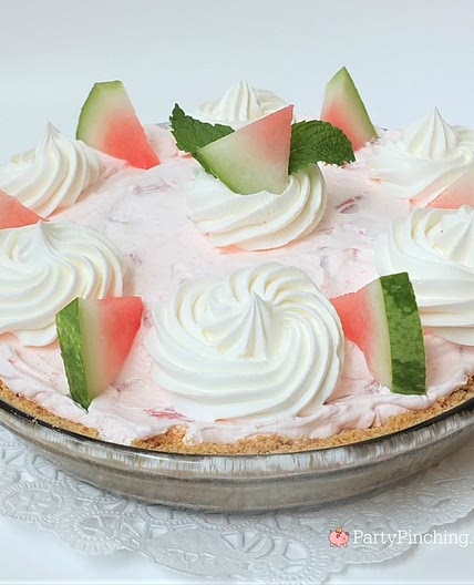 Fluffy Watermelon Pie