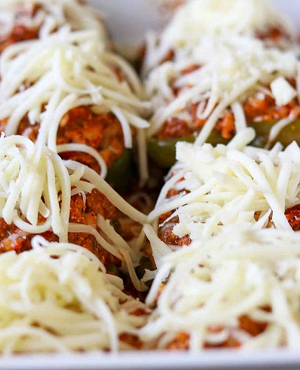 Lasagna Stuffed Peppers (Without Rice)