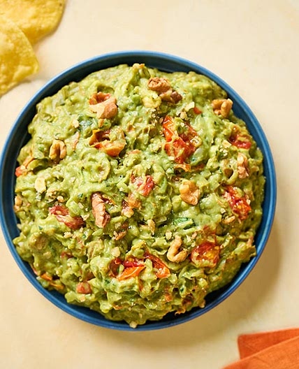 Walnut and Roasted Tomato Guacamole
