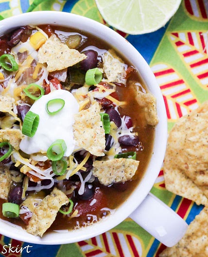 Vegetarian Crock Pot Taco Soup