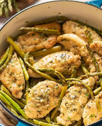 Lemon Chicken with Asparagus Recipe