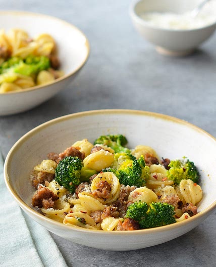 Orecchiette with Sausage and Broccoli