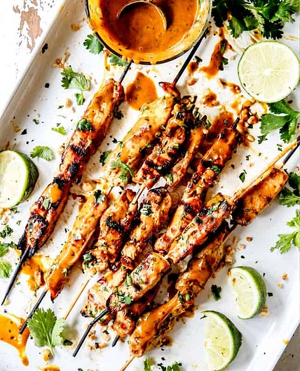 Thai Satay Chicken with Peanut Sauce