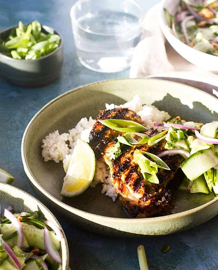 Juicy Grilled Lemongrass Chicken Thighs