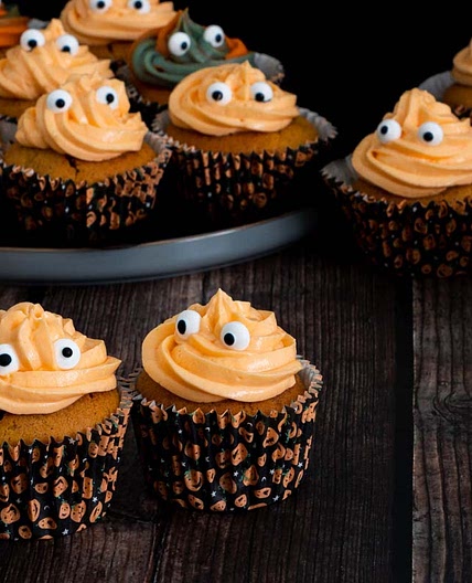 Halloween Pumpkin Cupcakes