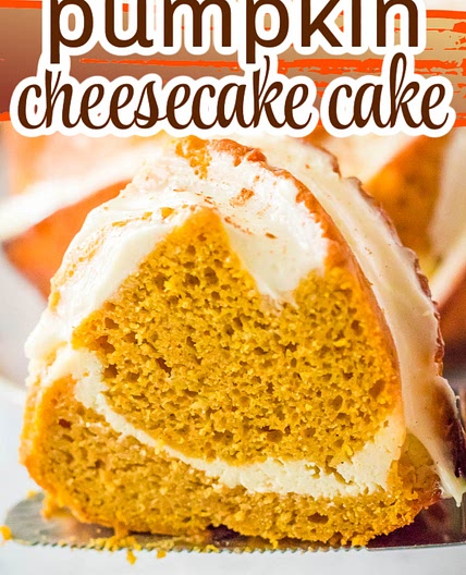 PUMPKIN CHEESECAKE SWIRL BUNDT CAKE