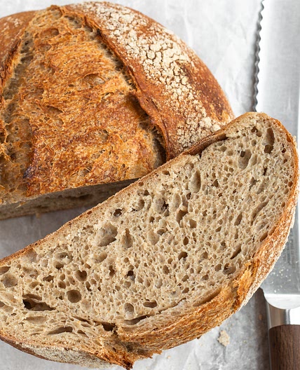 Spelt, Whole Wheat and Rye Sourdough