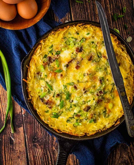 Hash Brown Crust Quiche