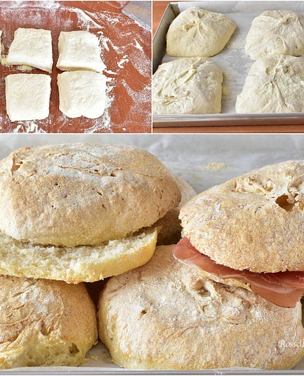Ciabatte di PANE fatte in casa RICETTA PANINI croccanti