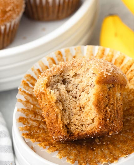 Cinnamon Banana Bread Muffins