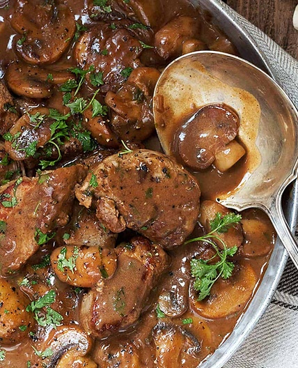 Pork Marsala with Mushrooms