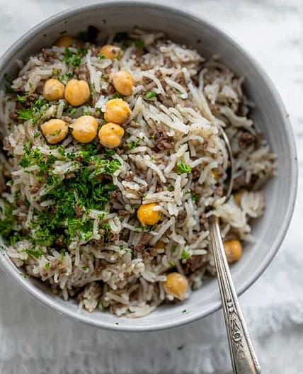 Mediterranean Ground Beef & Rice