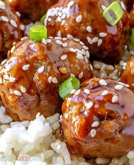 Sticky Asian Glazed Meatballs