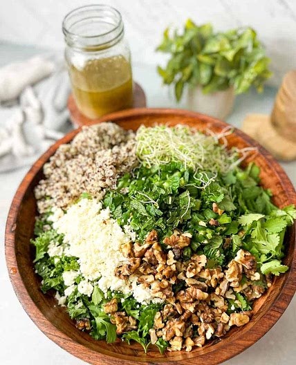 Kale Salad with Apple Cider Vinaigrette