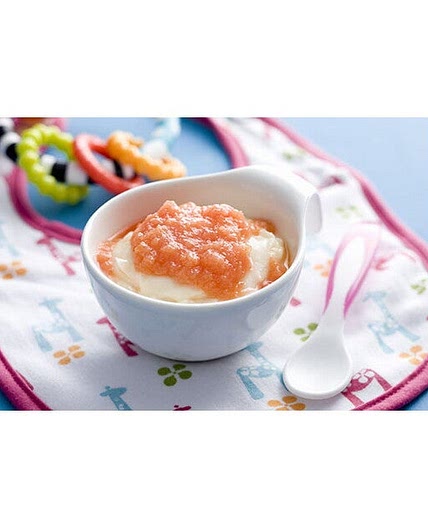 Vanilla Custard with Stewed Fruits or Fruit Mash