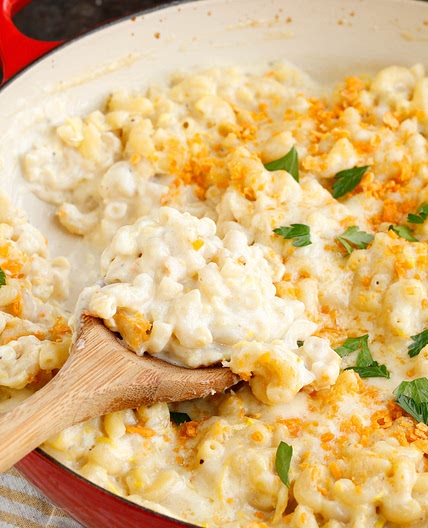 Summer Squash Zucchini Mac and Cheese