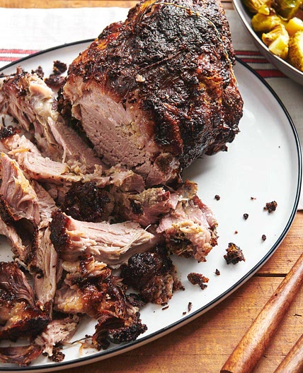 Fall-Apart Roasted Pork Shoulder with Rosemary, Mustard and Garlic