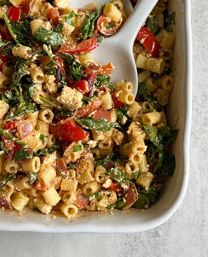 Baked Feta Pasta with Harissa