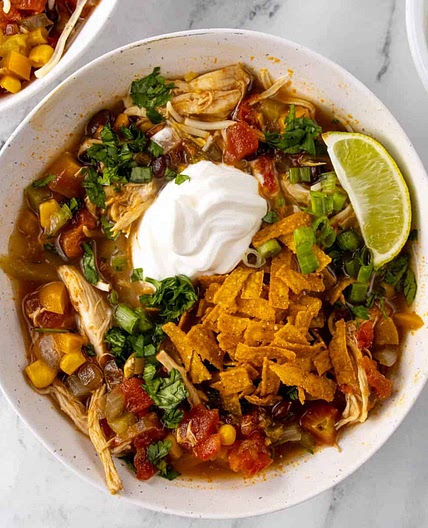 Crockpot Chicken Taco Soup