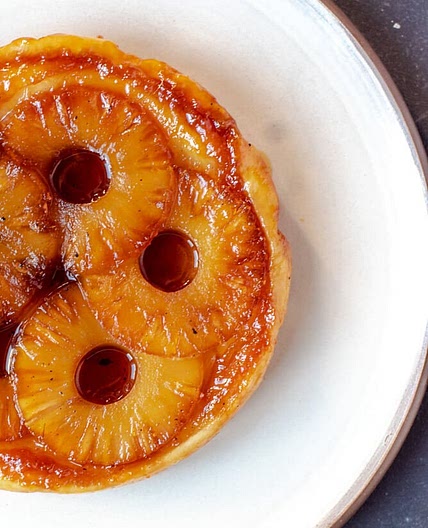 Pineapple Tarte Tatin with Ginger Mascarpone