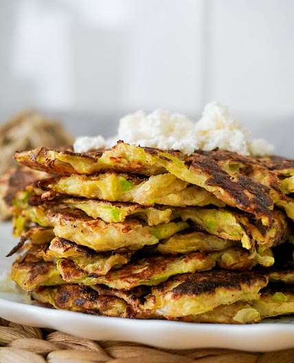 Feta Cheese Zucchini Fritters Recipe