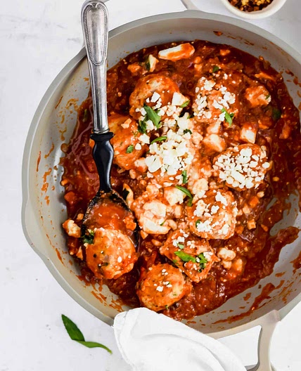 Turkey Feta Meatballs