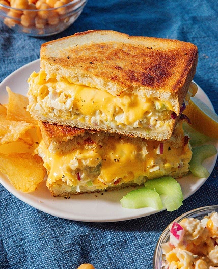Stunningly Good Chickpea Tuna Melt