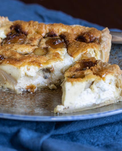 Caramelized Garlic and Goat Cheese Tart