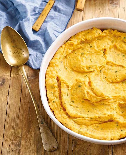 Empadão de batata-doce e lentilhas