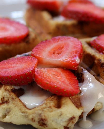 Cinnamon Roll Waffles