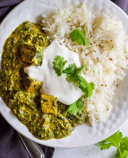 Vegan Saag Paneer (with Tofu Paneer!)