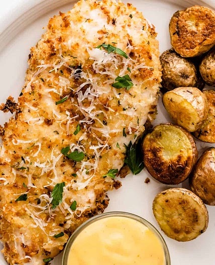 Air Fryer Parmesan Crusted Chicken