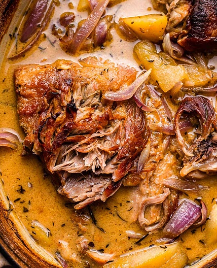 Apple Cider Braised Pork Shoulder