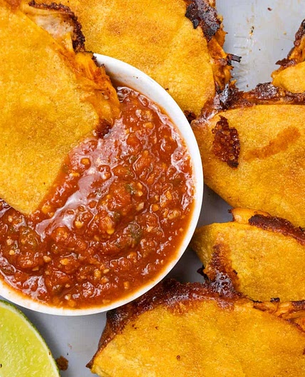 Easy Baked Crispy Chicken Tacos