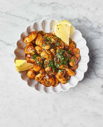 Harissa butter beans
