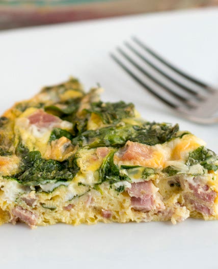 Crustless Ham and Cheese Quiche