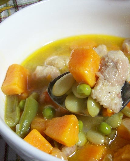 Sweet Potato and Pork Soup