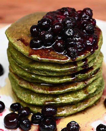 Healthy Oatmeal Spinach Pancakes (GF)