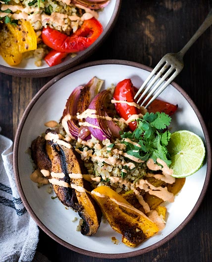 Veggie Fajita Buddha Bowls